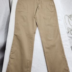 Hill City Pants Men's 33x30 Everyday Chino Biege Stretch Quick Dry Flat Front